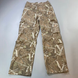 Bluenotes Camo Cargo Pants Womens Small High Rise Baggy Gorpcore Utility Brown